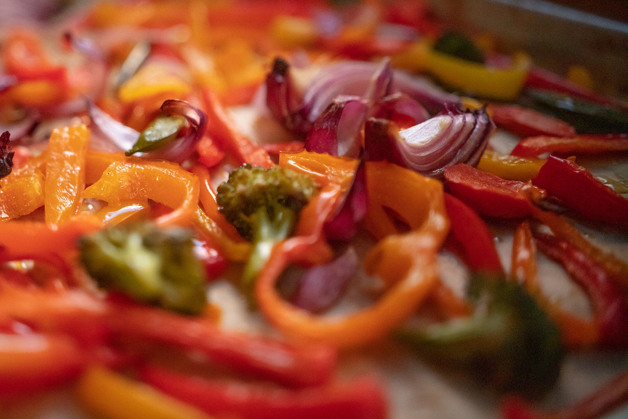 Oven roasted vegetables with Epicurean Butter Roasted Garlic Herb Flavored Butter