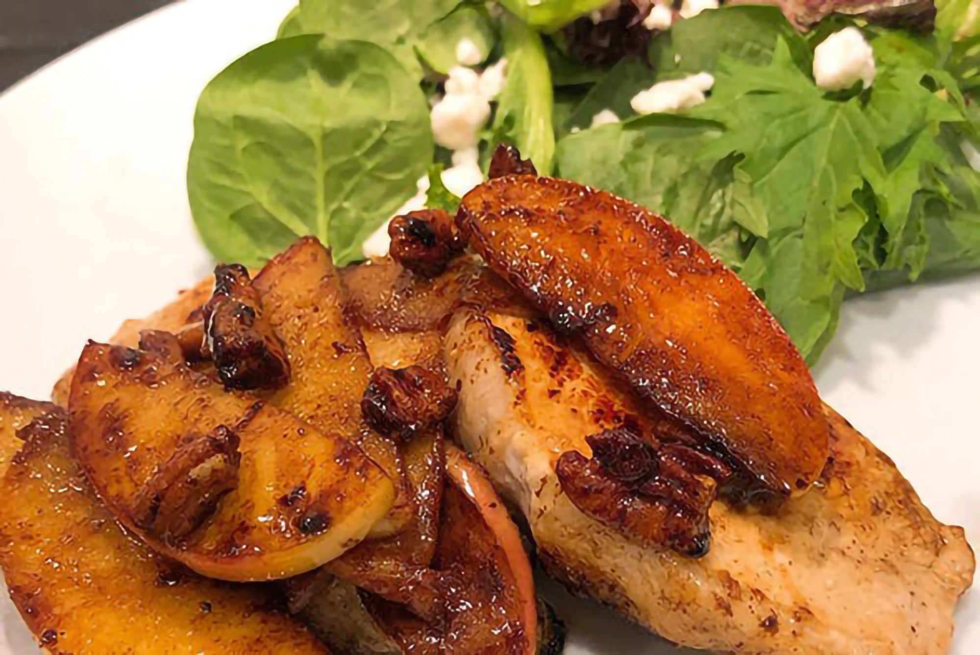 Apple Cinnamon Pork Chops with Epicurean Butter Cinnamon & Brown Sugar Flavored Butter