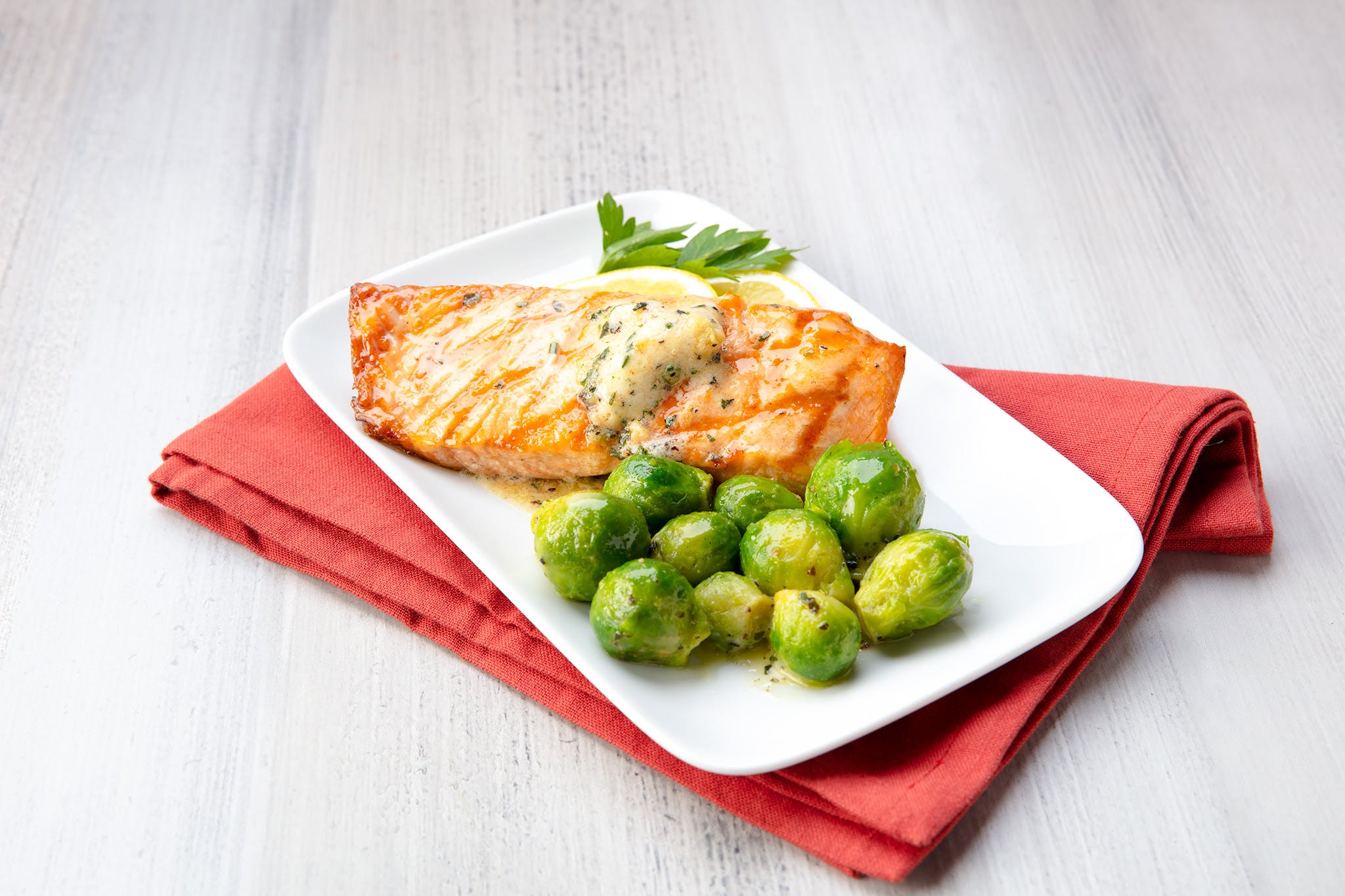 Salmon With Roasted Garlic Herb Butter Epicurean Butter