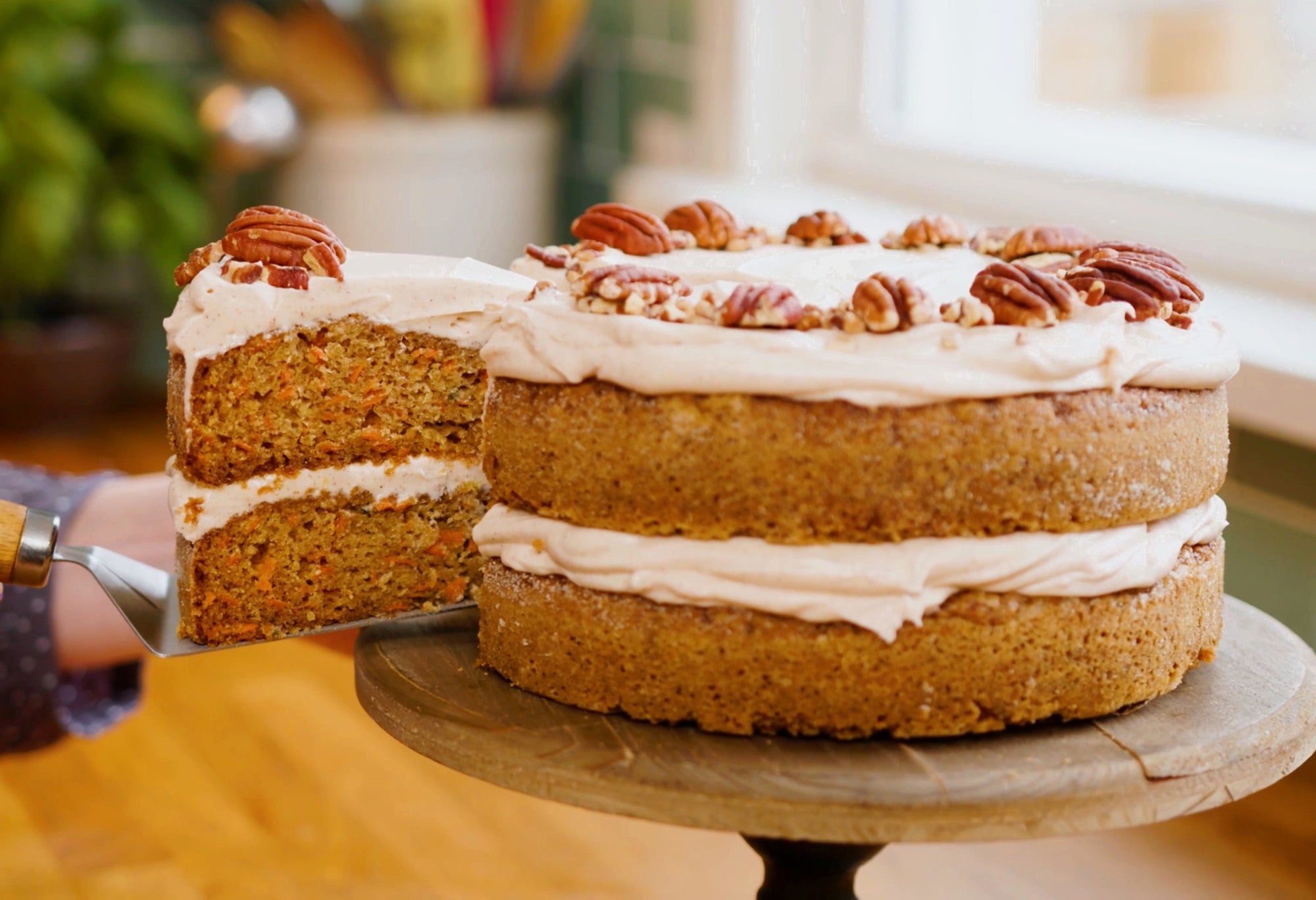 Carrot Cake With Cinnamon Cream Cheese Frosting