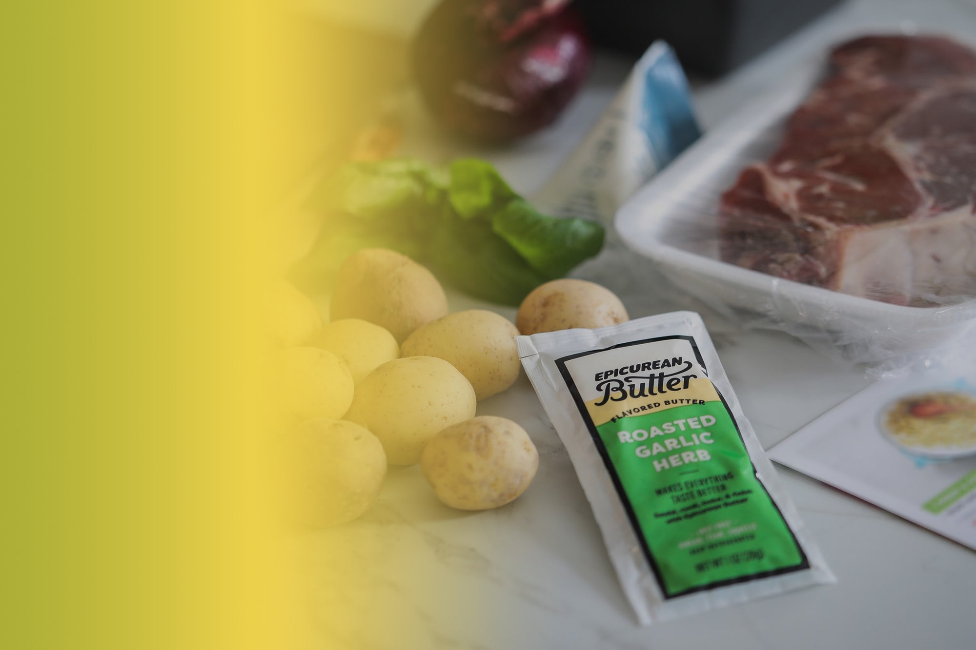Epicurean Butter packet included in meal kit