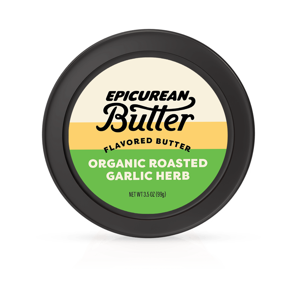 Organic Roasted Garlic Herb tub top