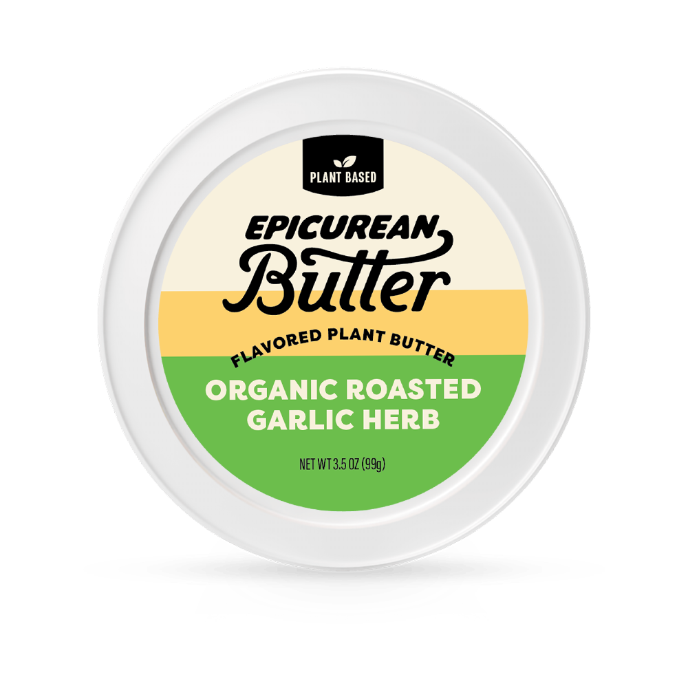 Plant Based Organic Roasted Garlic Herb tub top