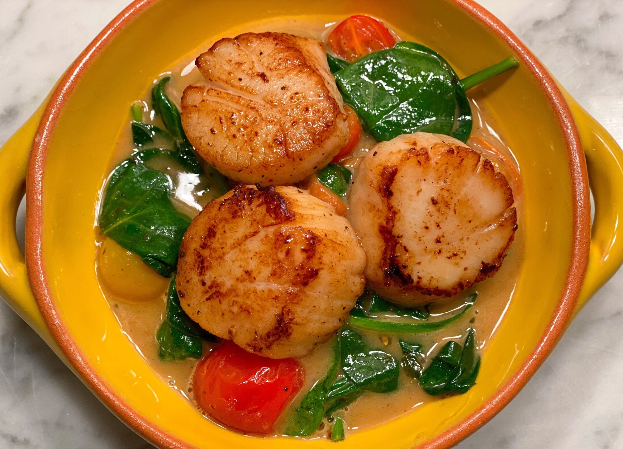 Scallops Provencal with Epicurean Butter Roasted Garlic Herb Flavored Butter