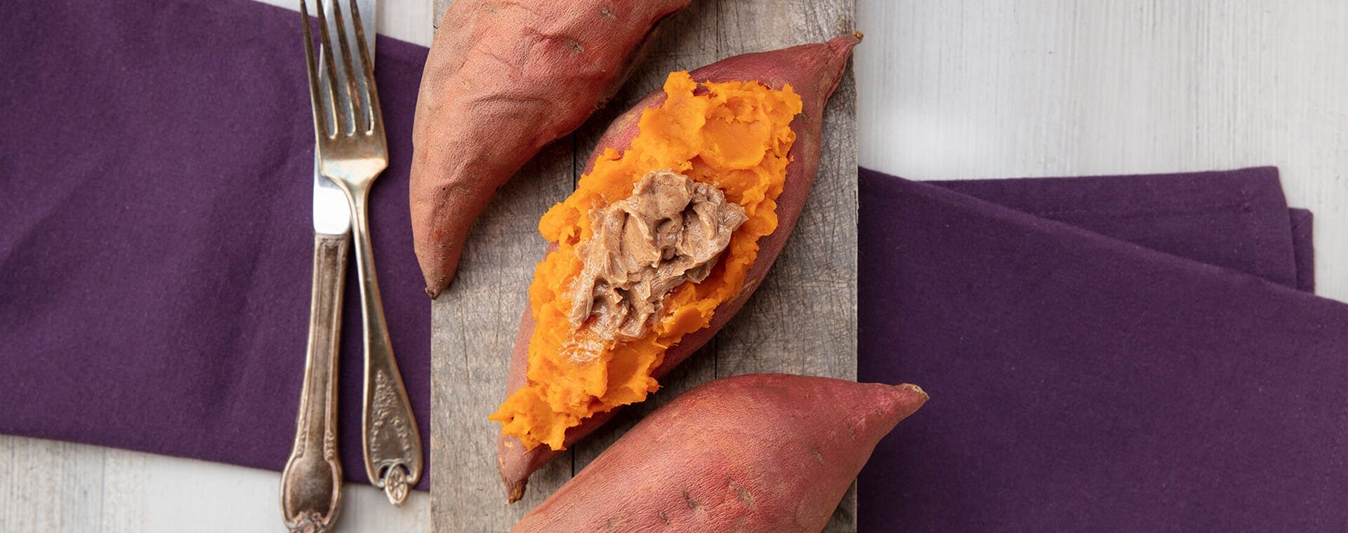 Baked and Buttered Sweet Potatoes for the Holidays
