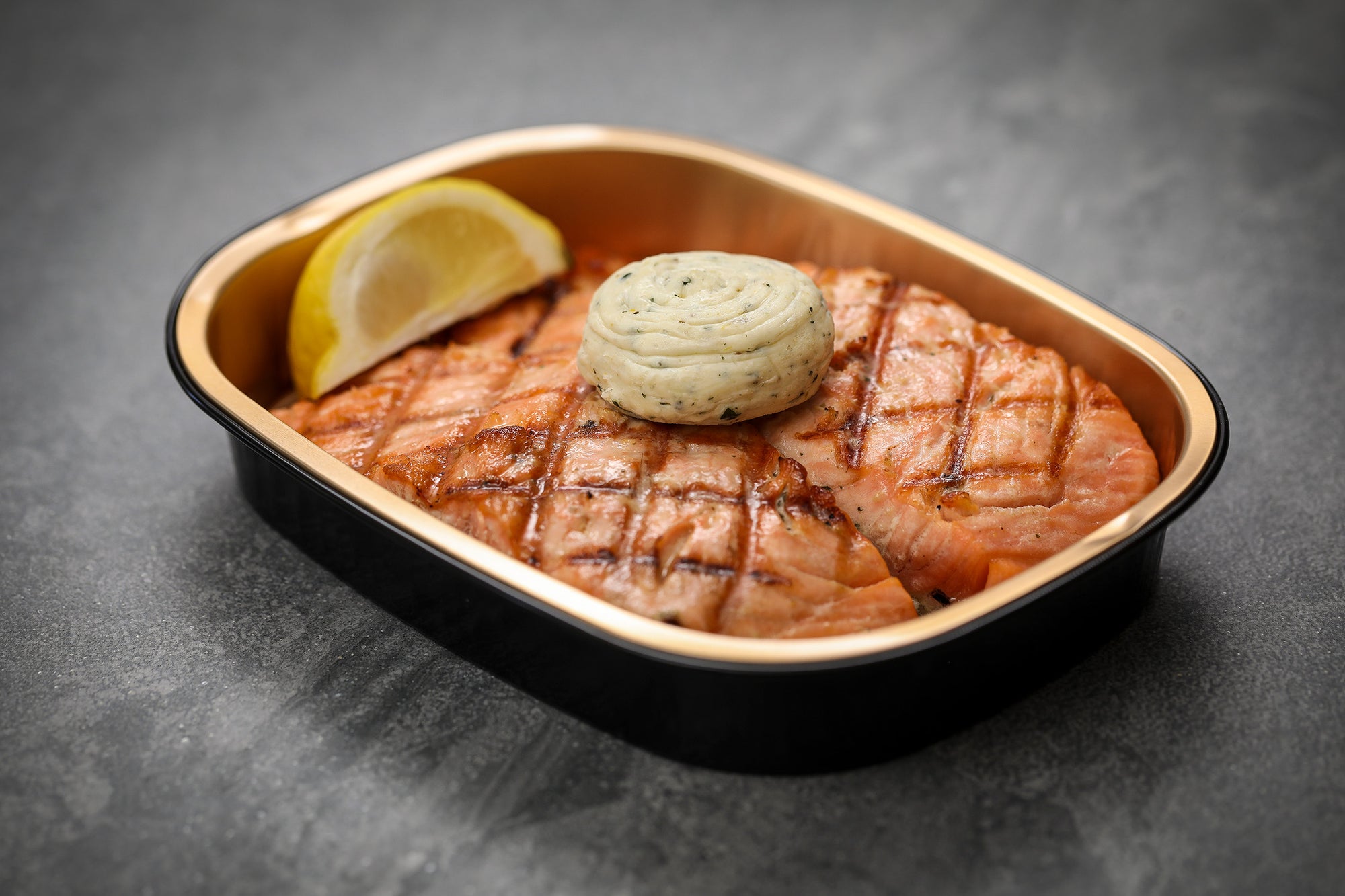 Epicurean Butter 1oz Dollop in ready-to-heat salmon kit