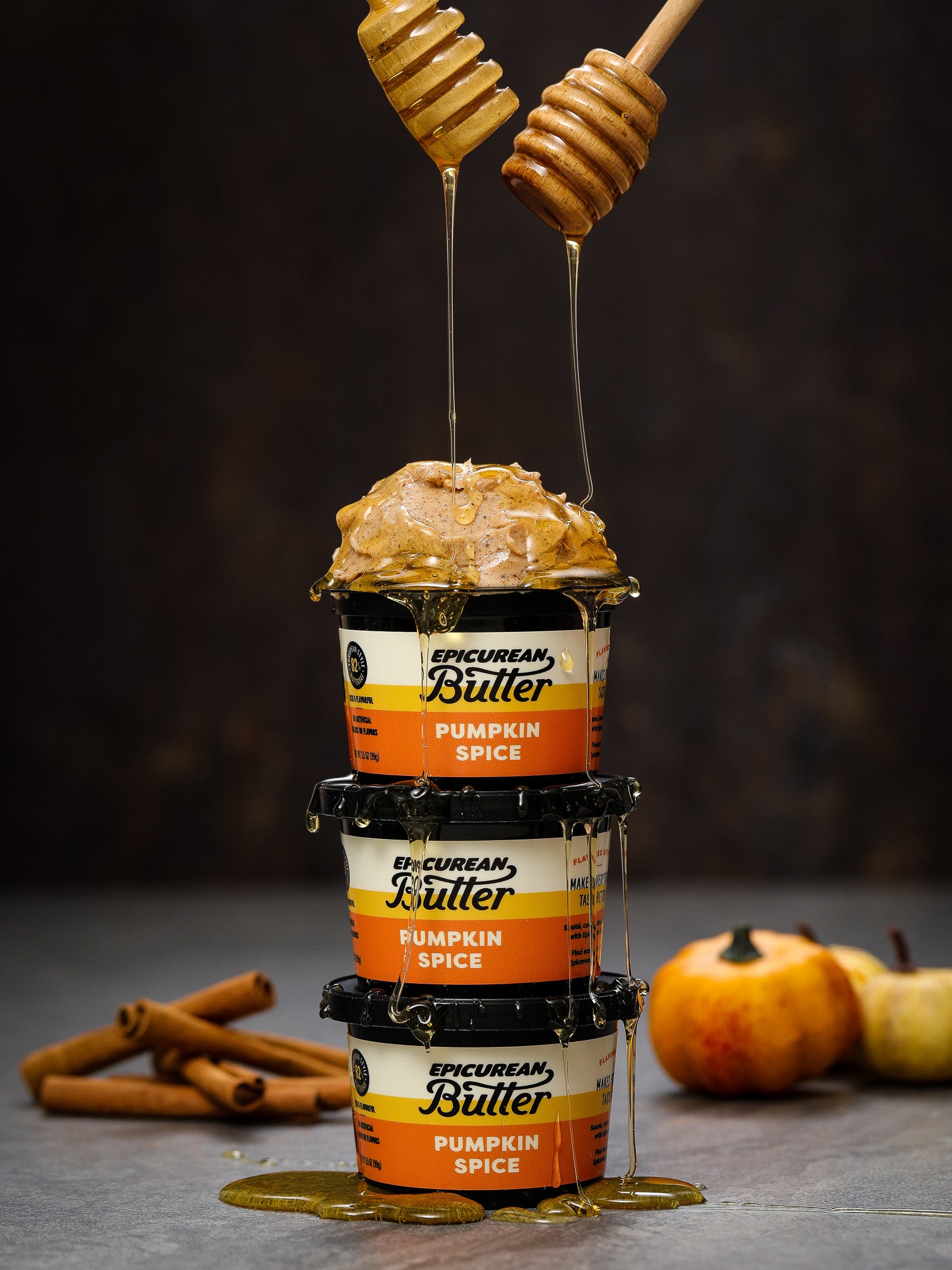 Pumpkin Spice tubs drizzled with honey