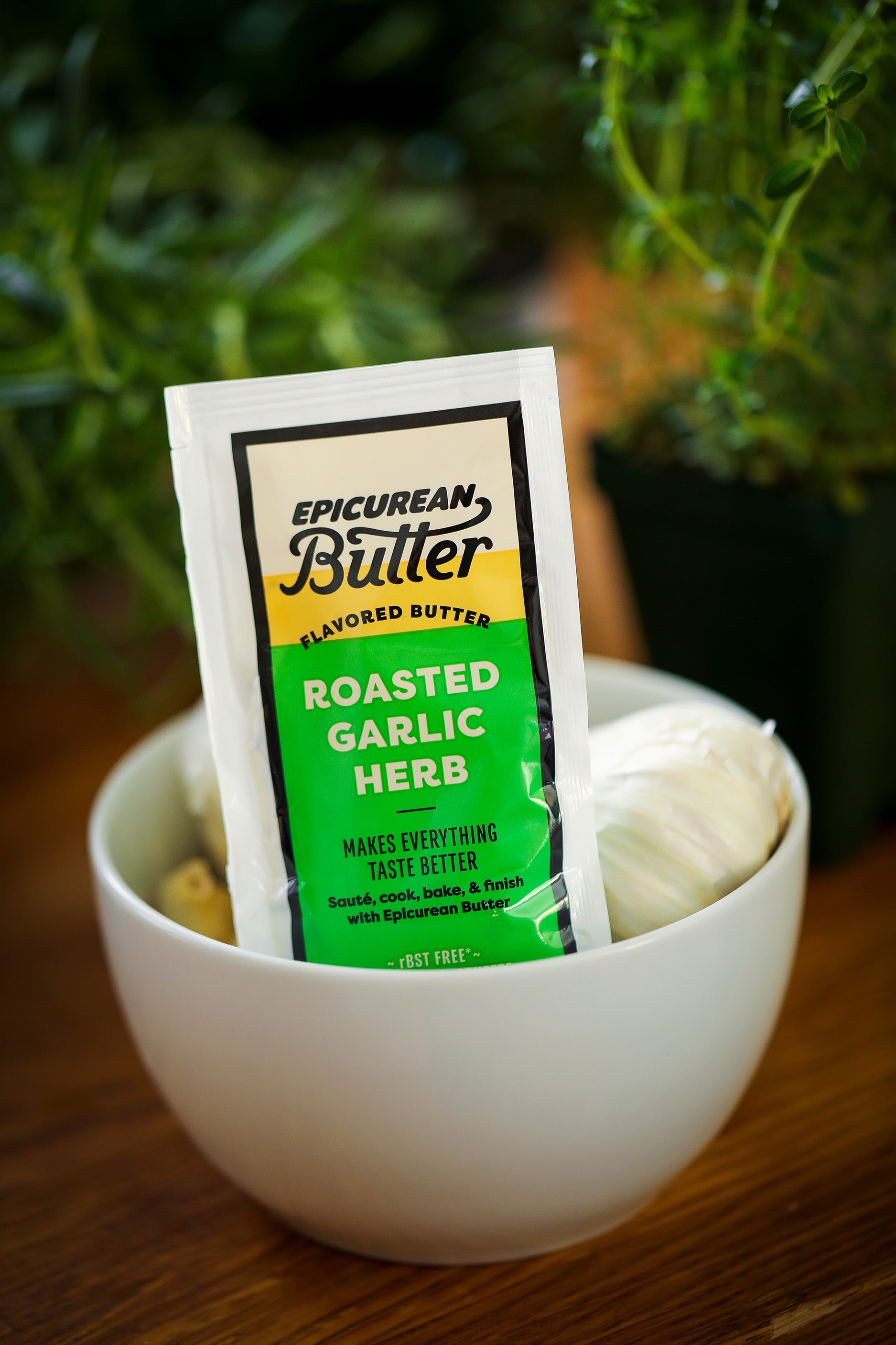 Epicurean Butter Roasted Garlic Herb 1oz squeeze packet